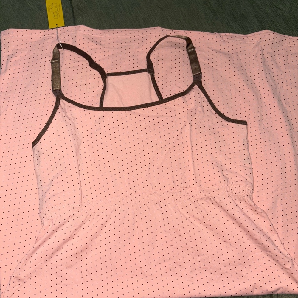 Pink Polka Dot Tank Top